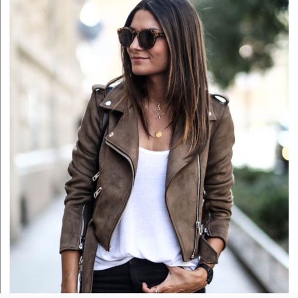 zara faux suede biker jacket